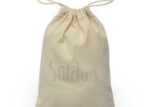 Medium cotton drawstring pouch 20 × 25 cm for cotton packs – drawstring bag bulk with custom logo