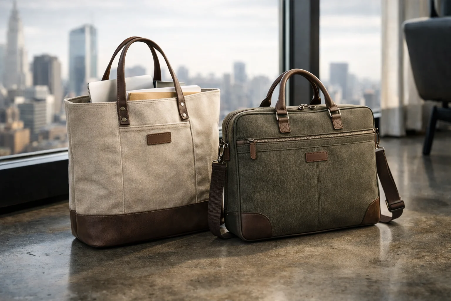 canvas Laptop and Tote Bags